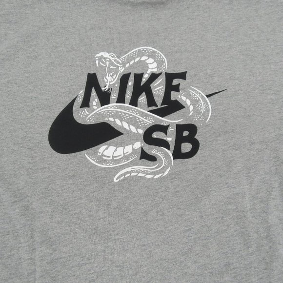 Nike SB Skate Long Sleeve Shirt Mens Size Large Grey Heather NEW - Picture 5 of 8